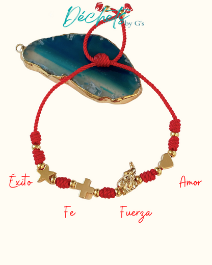 Pulsera de amuletos: éxito, fe